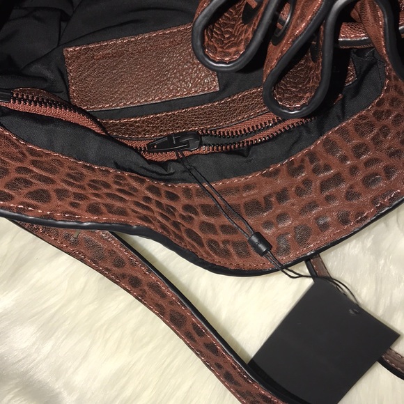 🏷ALEXANDER WANG PEBBLED DIEGO RAISIN COLOR - Picture 5 of 8